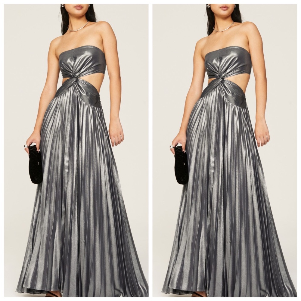 Ramy Brook Silver Maxi Dress